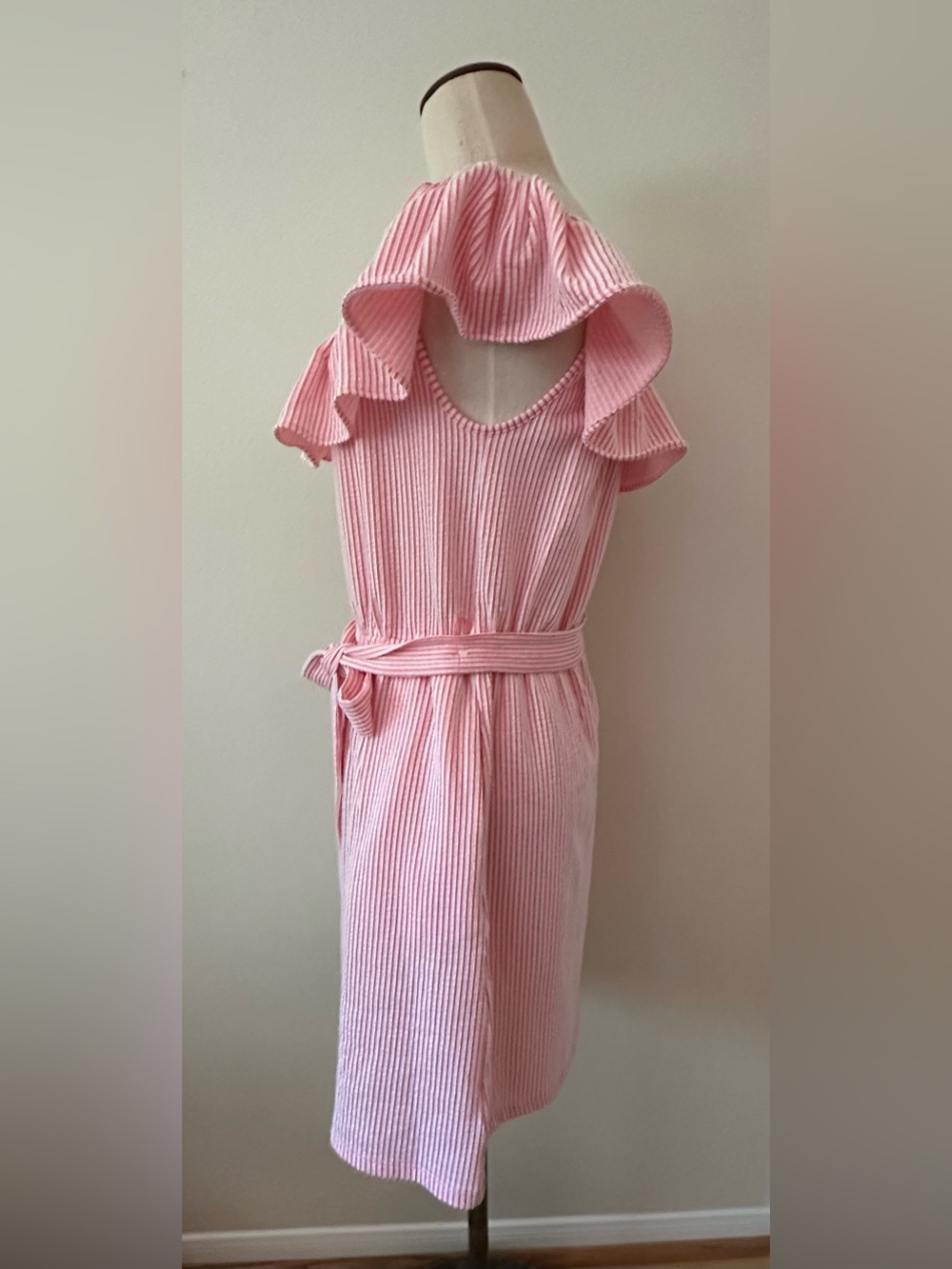 Michael Kors Lg dress w/elastic neck/waist & pockets. NWT P2P 19 1/2”-21 1/2” - Picture 5 of 8